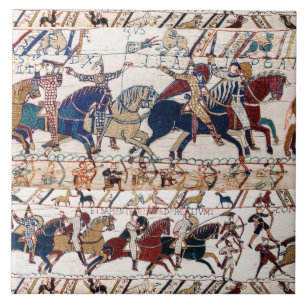 BAYEUX TAPESTRY 1066 NORMAN KNIGHTS AND ARCHERS TEGELTJE
