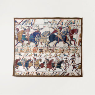 BAYEUX TAPESTRY 1066 NORMAN KNIGHTS AND ARCHERS WANDKLEED
