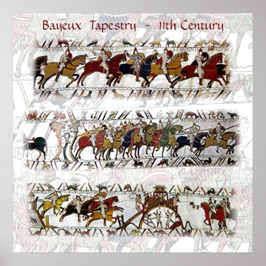 Bayeux Tapestry 11th Century Poster (Voorkant)