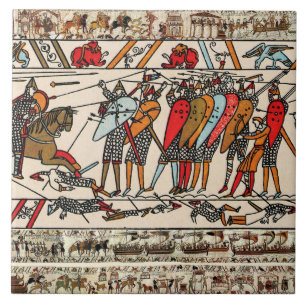 BAYEUX TAPESTRY, BATTLE OF HASTINGS,NORMAN KNIGHTS TEGELTJE