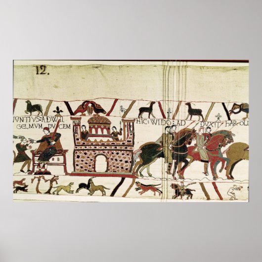 Bayeux Tapestry Earl Harold tot Duke of Normandy Poster (Voorkant)