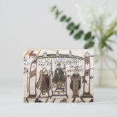 Bayeux Tapestry - King Harold Coronation Briefkaart (Staand voorkant)