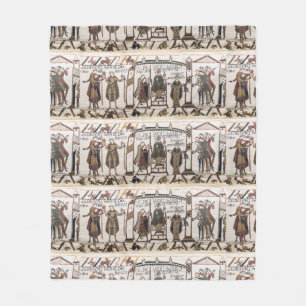 Bayeux Tapestry - King Harold Coronation Fleece Deken