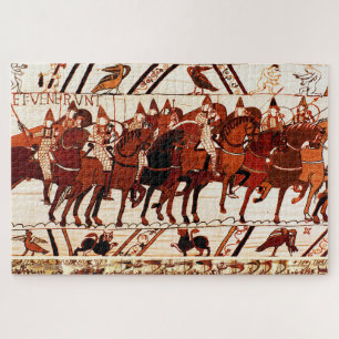 BAYEUX TAPESTRY NORMAN ARMY, KNIGHTS HORSEBACK LEGPUZZEL