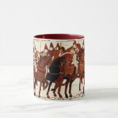BAYEUX TAPESTRY NORMAN ARMY, KNIGHTS HORSEBACK MOK (Midden)