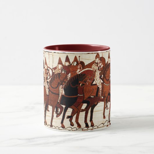 BAYEUX TAPESTRY NORMAN ARMY, KNIGHTS HORSEBACK MOK (Midden)