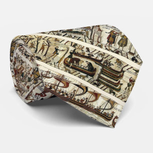 BAYEUX WANDTAPIJT 1066 Slag bij Hastings Patroon Stropdas