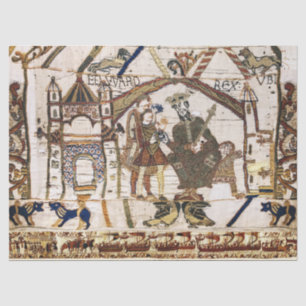 BAYEUX WANDTAPIJT Koning Edward Belijder en Harold Tissuepapier