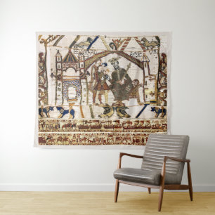 BAYEUX WANDTAPIJT Koning Edward Belijder en Harold Wandkleed