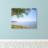 Bayfront Park, Petoskey, Michigan Canvas Afdruk (Insitu (Houten vloer))