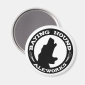 Baying Hound Koelkast Magneet (Voorkant / Achterkant)