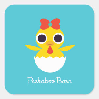 Bayla de Chick Vierkante Sticker