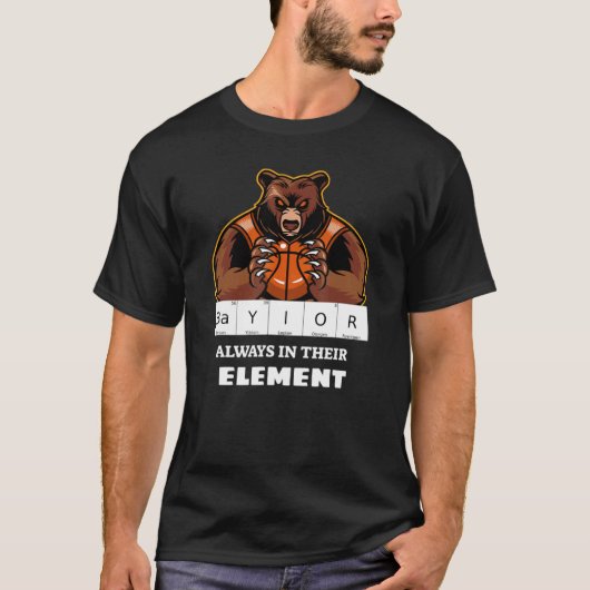 Baylor altijd in hun element Science Basketball T-shirt (Voorkant)