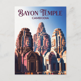 Bayon Tempel Cambodja Briefkaart