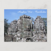 Bayon Tempel in Angkor Wat - Cambodja Briefkaart (Voorkant)