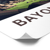 Bayon Temple Cambodja Reisprint Poster (Hoek)