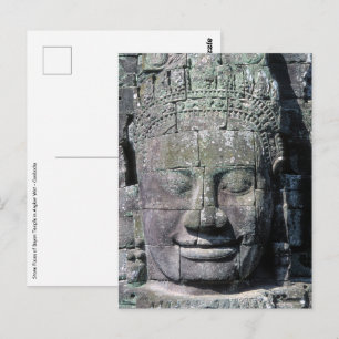 Bayon Temple in Angkor Wat - Cambodja Briefkaart