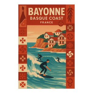 Bayonne — Franse Baskische Kust Perfect Poster