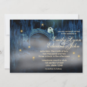 Bayou Bliss Brunette 2 Wedding Invitation Kaart
