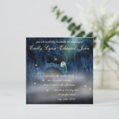 Bayou Bliss Redhead Wedding Invitation Kaart (Staand voorkant)