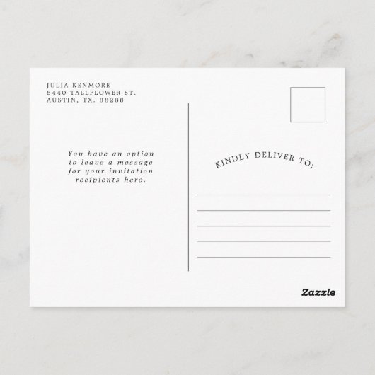 Bayou Botanical | Invitation de Fête de Mariée (Dos)