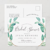 Bayou Botanical | Invitation de Fiançailles (Devant / Derrière)