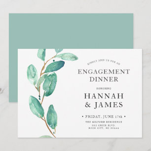 Bayou Botanicals Engagement Party Kaart