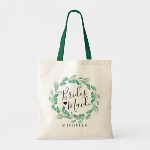 Bayou Botanicals Greenery Bridesmaid Tote Bag