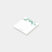 Bayou Botanicals | Greenery Custom Name Post-it® Notes (Schuin)