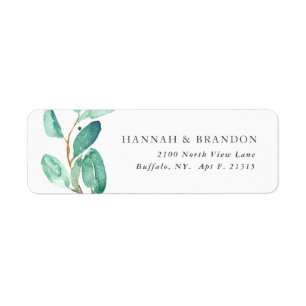 Bayou Botanicals Wit retouradres Etiket
