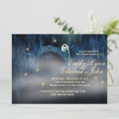 Bayou Bridge Virtual Wedding Invitation Kaart (Staand voorkant)