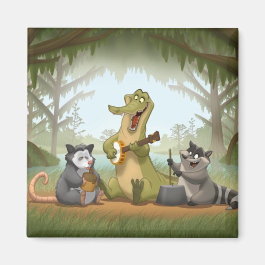 Bayou Jug Band Magnet Magneet (Voorkant)