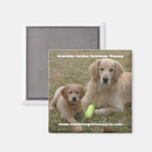 Bayou Magnet - Sunshine Golden Retriever Rescue... Magneet (Voorkant / Achterkant)