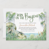 Bayou Swamp Baby shower Invitation Kaart (Voorkant)