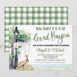 Bayou Swamp Engagement Party Invitation Kaart