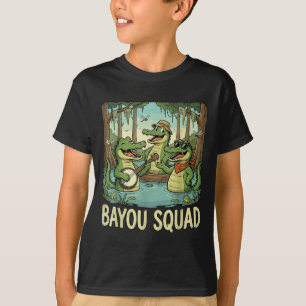 Bayou-team Louisiana-alligator Retro-wildlife Tra T-shirt