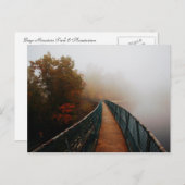 Bays Mountain Dam in de mist Briefkaart (Voorkant / Achterkant)