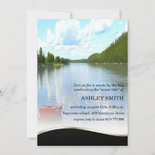 Bayside Lakeside Bayou Party Invitation Kaart