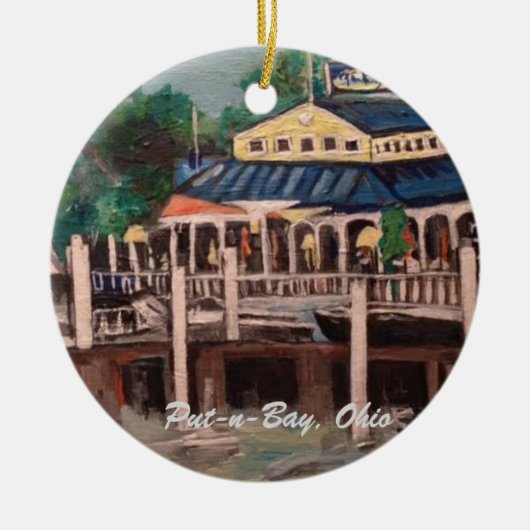 Bayview Avenue, Put-n-Bay, Ohio Ornament (Voorkant)