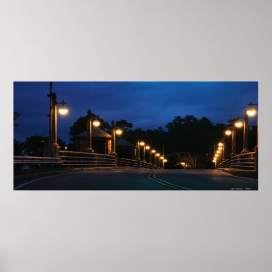 Bayville Bridge Sunrise Poster (Voorkant)