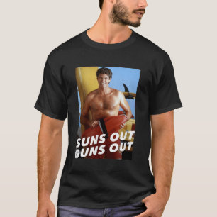 Baywatch zonnen uit Pistolen uit T-shirt