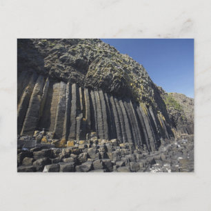 Bazaltkolommen bij Fingal's Cave, Staffa, voor de Briefkaart