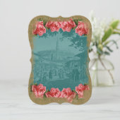Bazar Cyan - Carte d'invitation (Debout devant)