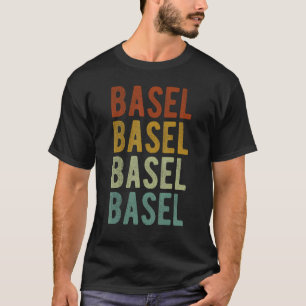 Bazel City Zwitserland Retro T-shirt