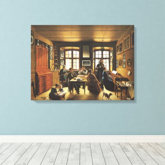 Bazel - concert van Sebastian Gutzwiller Canvas Afdruk (Insitu (Houten vloer))