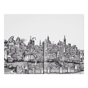 Bazel in het noordwesten van Zwitserland Perfect Poster