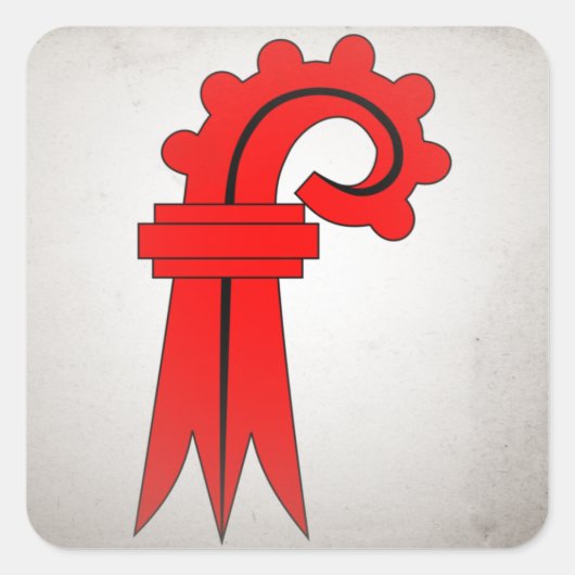 Bazel Landschaft Vierkante Sticker (Voorkant)