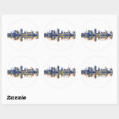 Bazel Skyline Ronde Sticker (Vel)