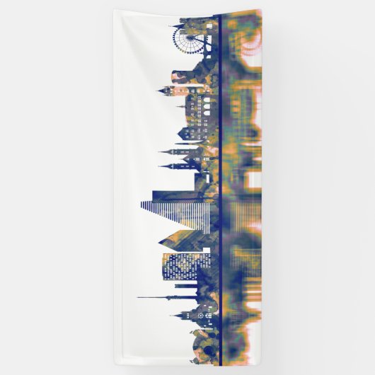 Bazel Skyline Spandoek (Verticaal)