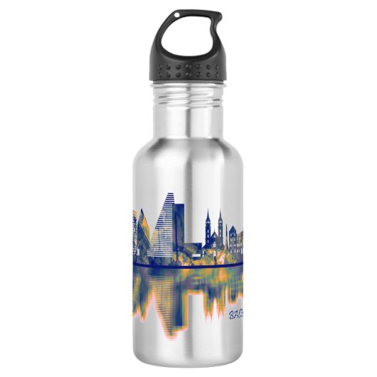 Bazel Skyline Waterfles (Voorkant)
